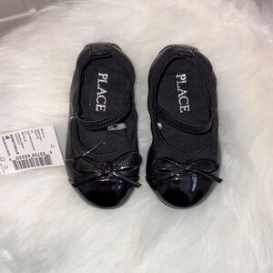 The Children's Place Black Dress Shoes with Bow